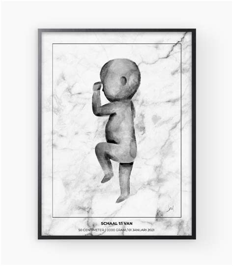 Birth Poster Babydruk Birth Poster Scale Original Gift Free