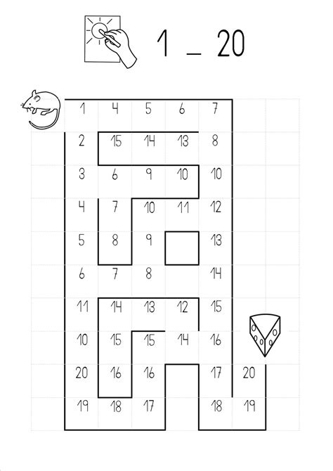 Fichas Para Trabajar La Atencion Laberintos Numericos Images