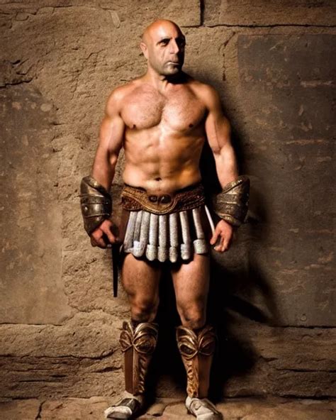 High Quality Photo Of Joe Rogan As A Gladiator In The Stable