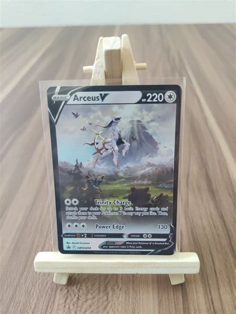 Arceus V Swsh Alternate Art Full Holo Promo Pokemon Card New Ebay