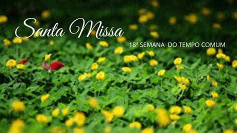 Ao Vivo Santa Missa I Semana Do Tempo Comum I Fique Em