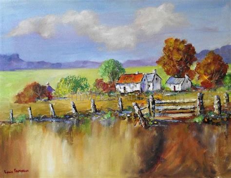 Autumn Cottages | Artist painting, Landscape art, Painting