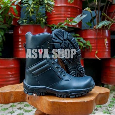 Jual Sepatu Adidas Safety Boots Pdl Tni Polri Kulit Asli Ujung Besi