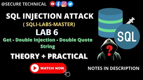 Sql Injection Vulnerability Lab 6 Part6 YouTube