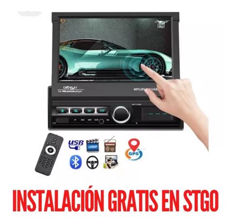 Radio Auto Motorizada Retractil Din Instalaci N Gratis Cuotas Sin