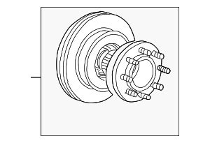 1999 Ford OEM Hub Rotor F81Z 1102 AE OEM Ford Parts