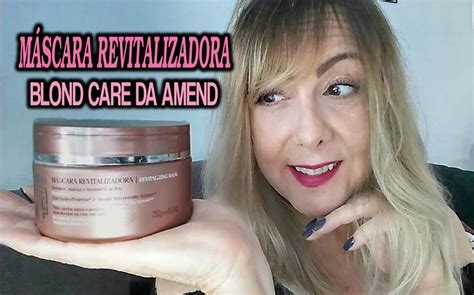Máscara Amend Luxe Creations Blonde Care Hidratação duradoura