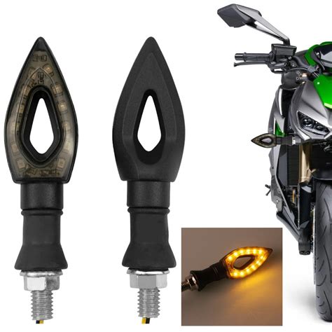 Piscas Seta De Moto Led Flecha Cristal Esportiva Universal Pisca Para