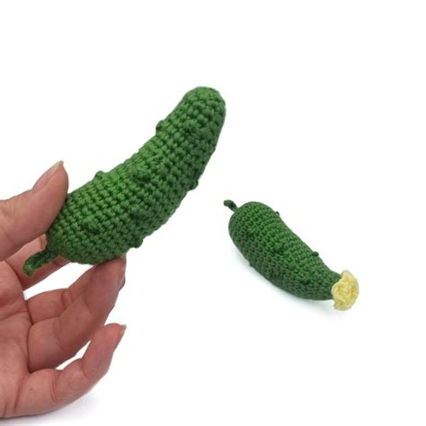 Cucumber Crochet Pattern Pdf Amigurumi Crochet Pickle Etsy