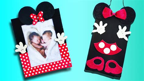 5 Cute Mickey Minnie Crafts Best DIY Video 1 Minute Crafts YouTube