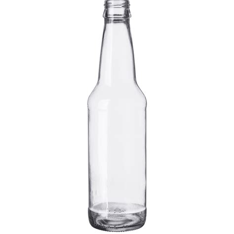 12 oz. (355 ml) Clear Glass Long Neck Beer Bottle, Twist-Off Crown, 26 ...