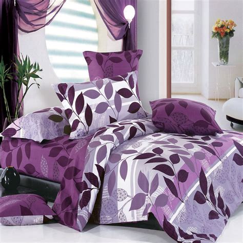 North Home Egyptian Cotton Rosemary Duvet Cover Set In Purple Beyond