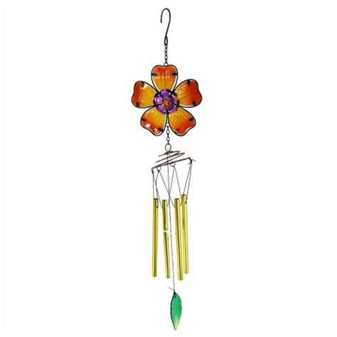 Hd Designs Outdoors Yellow Flowers Wind Chime 1 Ct Kroger