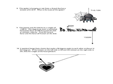 Weight And Mass And Forces In Equilibrium Worksheet For 8th 12th Grade Lesson Planet