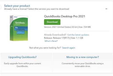 Used PERMANENT VERSION INTUIT QUICKBOOKS DESKTOP PRO 2021 FOR WINDOWS