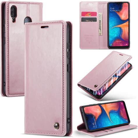 CaseMe Samsung Galaxy A20 A30 Wallet Magnetic Case Pink