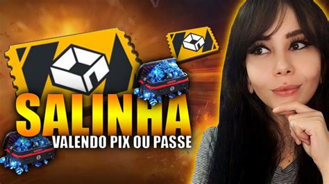 LIVE ON SALINHA PREMIADA VALENDO PIX OU DIAMANTE FREE FIRE AO VIVO