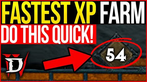 Diablo 4 FASTEST XP FARM METHOD XP GLITCH YouTube