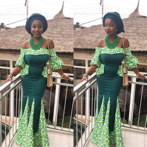 Green Lace Asoebi Styles To Honour Nigeria S 57th Independence A Million Styles