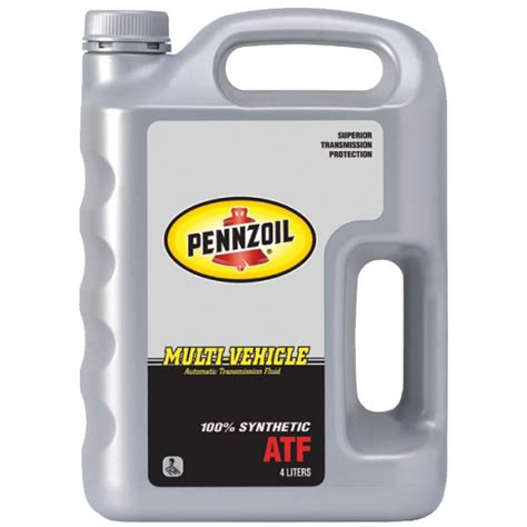 Pennzoil Transmission Fluid Multi Vehicle Atf 100 Synthetic 4l