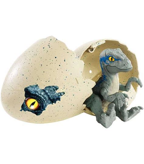 Jurassic World Uovo Con Mini Dinosauro Velociraptor Blue Mattel