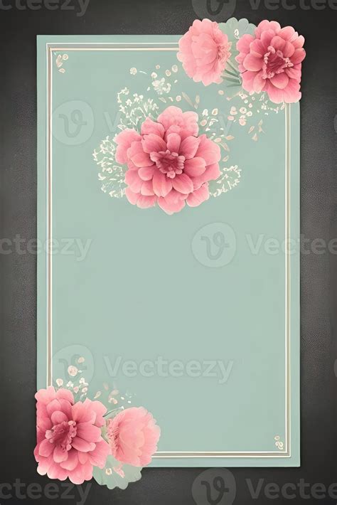 Elegant Wedding Invitation with Decorative Border Pattern 19959051 ...