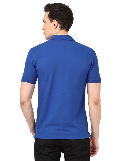 Otto Royal Plain Polo Collar T Shirt Edward Royal