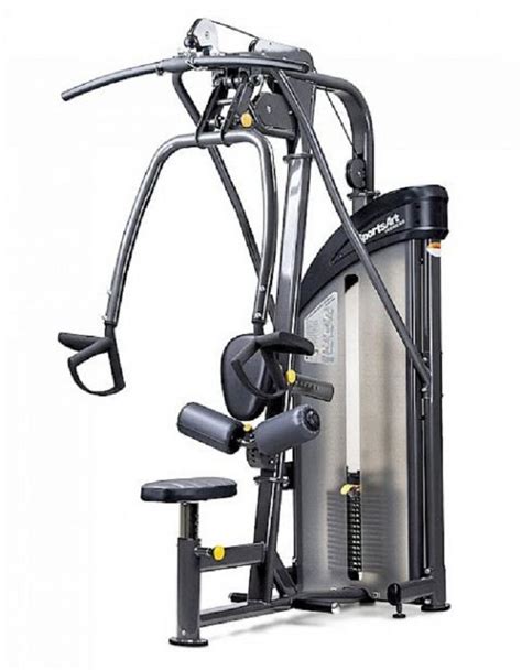 Dual Function Lat Pull Down Mid Row Chest Press Strength Training Machine