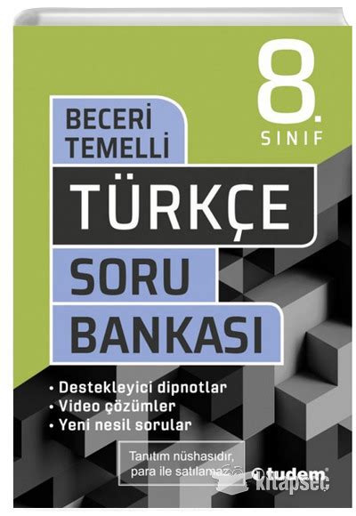 8 Sınıf Lgs Türkçe Beceri Temelli Soru Bankası Tudem Yayınları