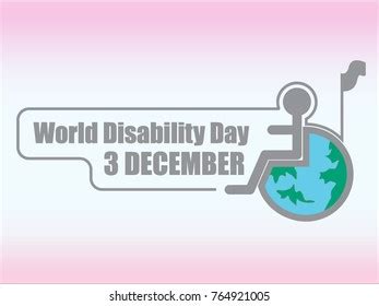 World Disability Day Logo 3 December Stock Vector (Royalty Free ...