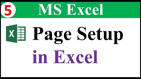 Page Setup In Ms Excel Ms Excel Bangla Tutorial 2016 Excel For