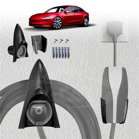 Tesla Model 3 Highland Charger Holder 2023-2025 Cable Organizer Wall Mount Adapter | X-CAR