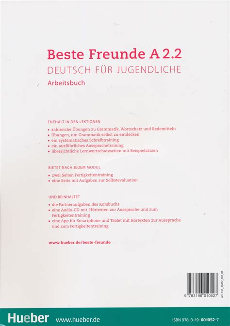 Beste Freunde A2 2 Arbeitsbuch mit Audio CD App mit Hörtexten zur