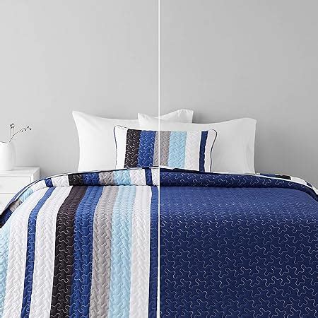 Amazon Brilliant Sunshine Blue Plaids And Stripes Patchwork 2