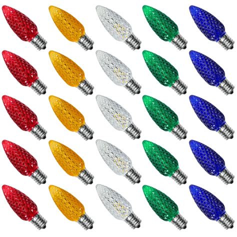 25pack Multicolor C9 Led Christmas Lights Replacement