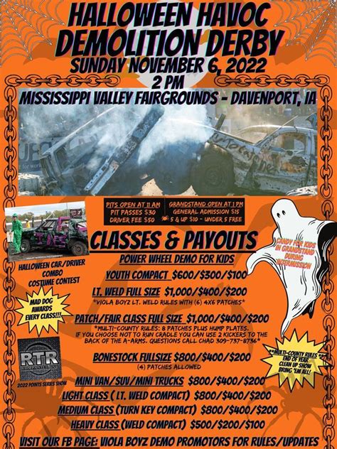 Halloween Havoc Demolition Derby 2024 Tickets Stacy Elsinore