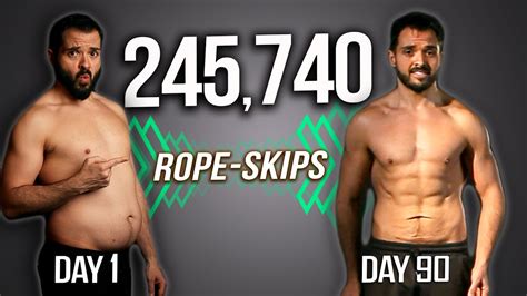 My Crazy Fat Loss Transformation From 2500 Skips A Day Youtube