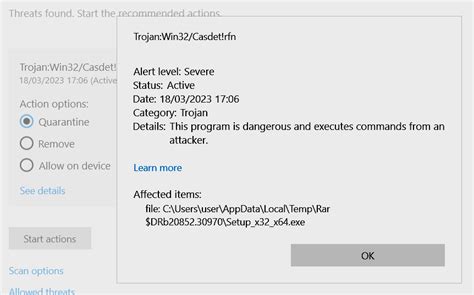 Trojan:Win32/Casdet!rfn Detection Explained & Removal – Gridinsoft Blog