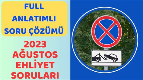 BÖYLE EHLİYET SORU ÇÖZÜMÜ YOK 2023 AĞUSTOS ÇIKMIŞ EHLİYET SORULARI