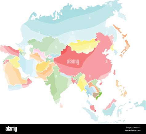 Mapa Pol Tico De Rusia Color Banque D Images Vectorielles Alamy