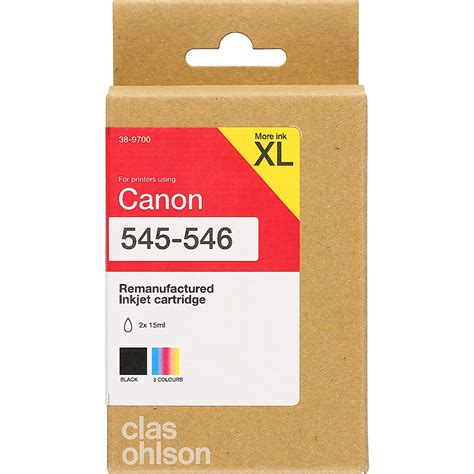 Canon PG 545 CL 546 Mustekasetti Monipakkaus XL Clas Ohlson Clas