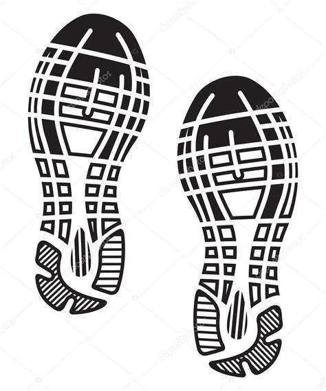 Imprint Soles Shoes Sneakers Stock Vector Image By Branchecarica