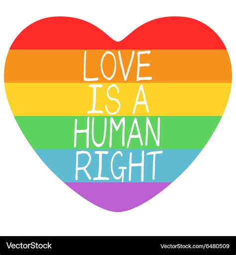 Poster With Lgbt Support Symbol Royalty Free Vector Image