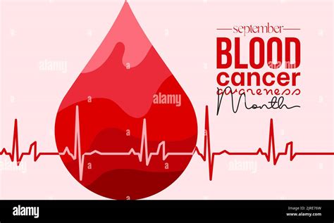 Vector Illustration Design Concept Of Blood Cancer Awareness Month