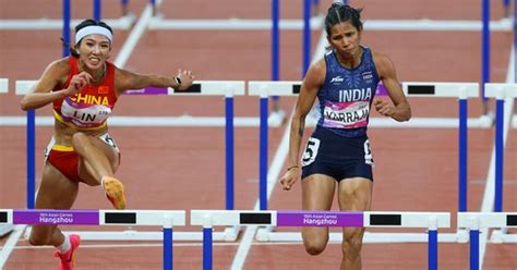 Watch Asian Games Jyothi Yarraji Wins 100m Hurdles Silver In