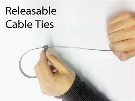 Reusable Zip Ties Trigger Releasable Cable Ties Quick Release Cord