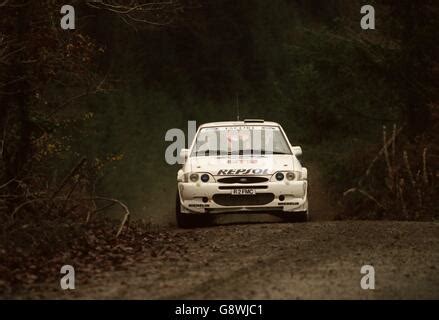 Juha Kankkunen And Juha Repo Drive Through The Welsh Forests In Their