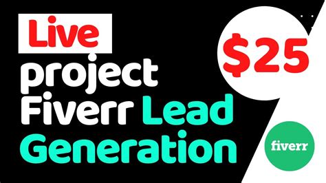 Fiverr Lead Generation Live Project Bangla Tutorials Youtube