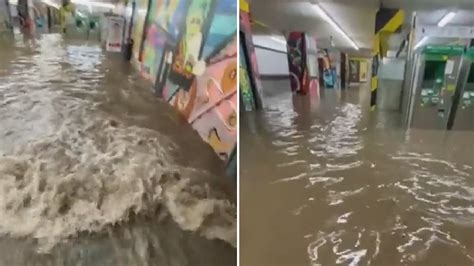 Video Shows Heavily Flooded Train Station Near Lisbon Portugal As