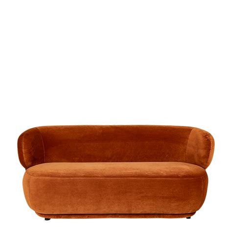 Vermietung Sofa Elton Samt Terrakotta X Cm H Cm Options